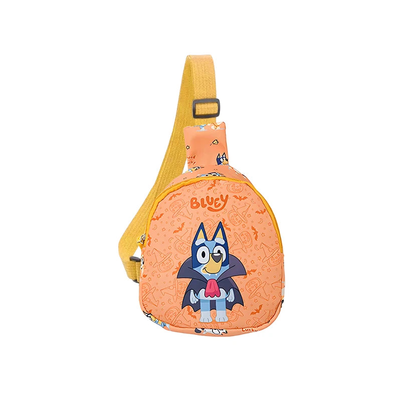 Bluey And Bingo Anime Figure Printing Cartoon Mnin Backpack Children A Shoulder Bag Messenger Bag Birthday Gift