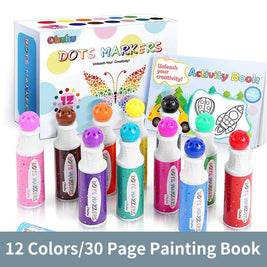 Ohuhu Dot Makers Bingo Pen Mini Graffiti Flowing Pen Washable Paint Signature Pen Watercolor Pen Children's Painting Tools Kids