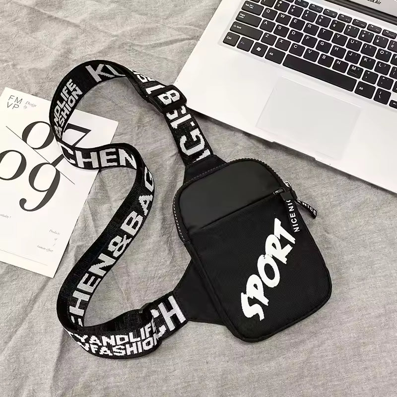 Men's Shoulder Bag INS Trend Waterproof Small Backpack