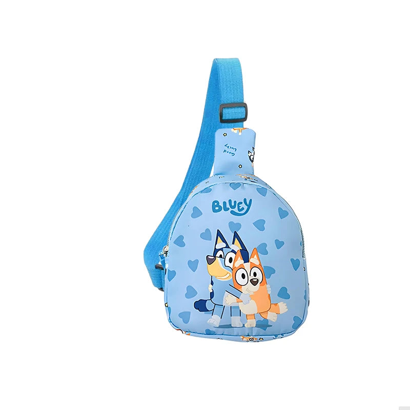 Bluey And Bingo Anime Figure Printing Cartoon Mnin Backpack Children A Shoulder Bag Messenger Bag Birthday Gift