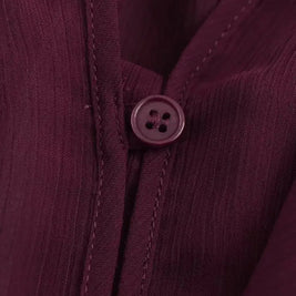 2025 Summer Chic Women's Elegant Loose Long Sleeve Layered Shirts Office Lady Vintage V-neck Translucent Tierred Ruffles Blouses