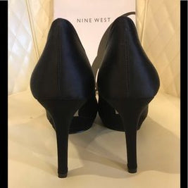 NEW Nine West Black Satin Shoes