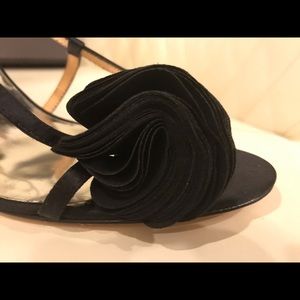 NEW Badgley Mischka Black Satin Shoes