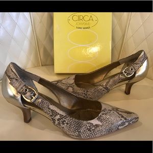 NEW Circa Joan & David Snake Print Shoe