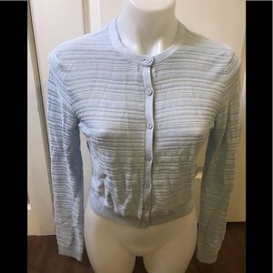 Brooks Brothers Pale Blue Lightweight Button Up Cardigan size Medium