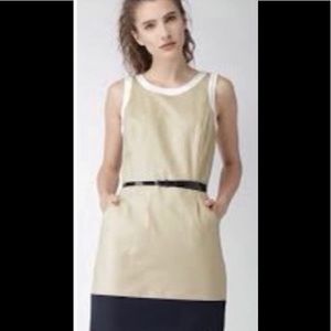 Tommy Hilfiger Sleeveless Tan & Navy Dress
