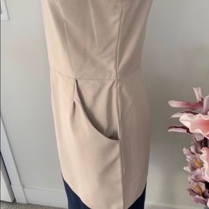 Tommy Hilfiger Sleeveless Tan & Navy Dress