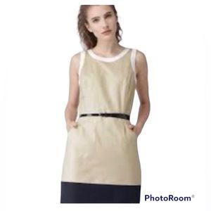 Tommy Hilfiger Sleeveless Tan & Navy Dress