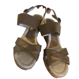 NEW David Tate bronze/ tan Wedge Shoes size 8.5