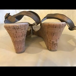 NEW David Tate bronze/ tan Wedge Shoes size 8.5
