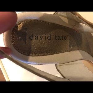 NEW David Tate bronze/ tan Wedge Shoes size 8.5