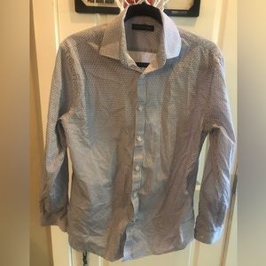 Mens Tommy Hilfiger Slim Fit Long Sleeve Collar Button Down Shirt size Medium