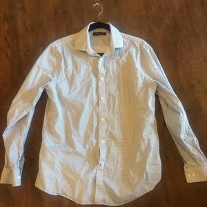 Mens Tommy Hilfiger Slim Fit Long Sleeve Collar Button Down Shirt size Medium